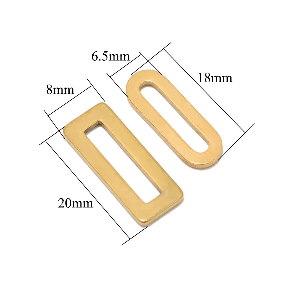 Stainless Steel Elongated Oval Connector Links