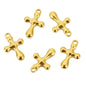 Stainless Steel Embossed Cross Charms