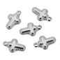 Stainless Steel Embossed Cross Charms