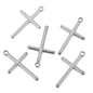 Stainless Steel Embossed Cross Charms