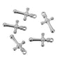 Stainless Steel Embossed Cross Charms
