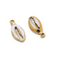 Stainless Steel Enamel Cowrie Shell Charms
