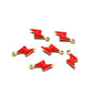 Stainless Steel Enamel Lightning Bolt Charms
