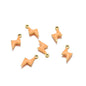 Stainless Steel Enamel Lightning Bolt Charms