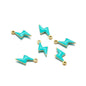 Stainless Steel Enamel Lightning Bolt Charms
