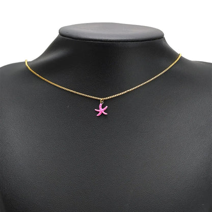 Stainless Steel Enamel Starfish Charms – 10mm