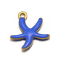 Stainless Steel Enamel Starfish Charms – 10mm