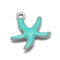 Stainless Steel Enamel Starfish Charms – 10mm