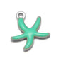 Stainless Steel Enamel Starfish Charms – 10mm