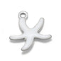 Stainless Steel Enamel Starfish Charms – 10mm