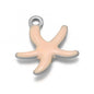 Stainless Steel Enamel Starfish Charms – 10mm