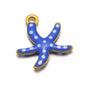 Stainless Steel Enamel Starfish Charms – 10mm