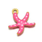 Stainless Steel Enamel Starfish Charms – 10mm