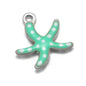Stainless Steel Enamel Starfish Charms – 10mm