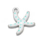 Stainless Steel Enamel Starfish Charms – 10mm