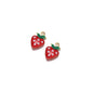 Stainless Steel Enamel Strawberry Charms