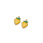 Stainless Steel Enamel Strawberry Charms