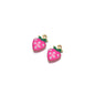 Stainless Steel Enamel Strawberry Charms