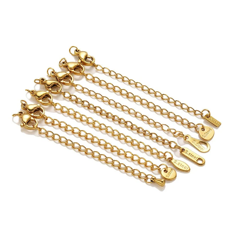 Stainless Steel Extender Chains with Lobster Clasps