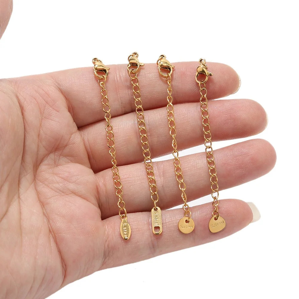 Stainless Steel Extender Chains with Lobster Clasps