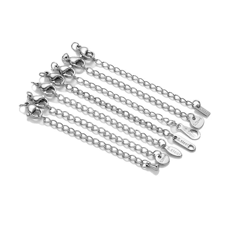 Stainless Steel Extender Chains with Lobster Clasps