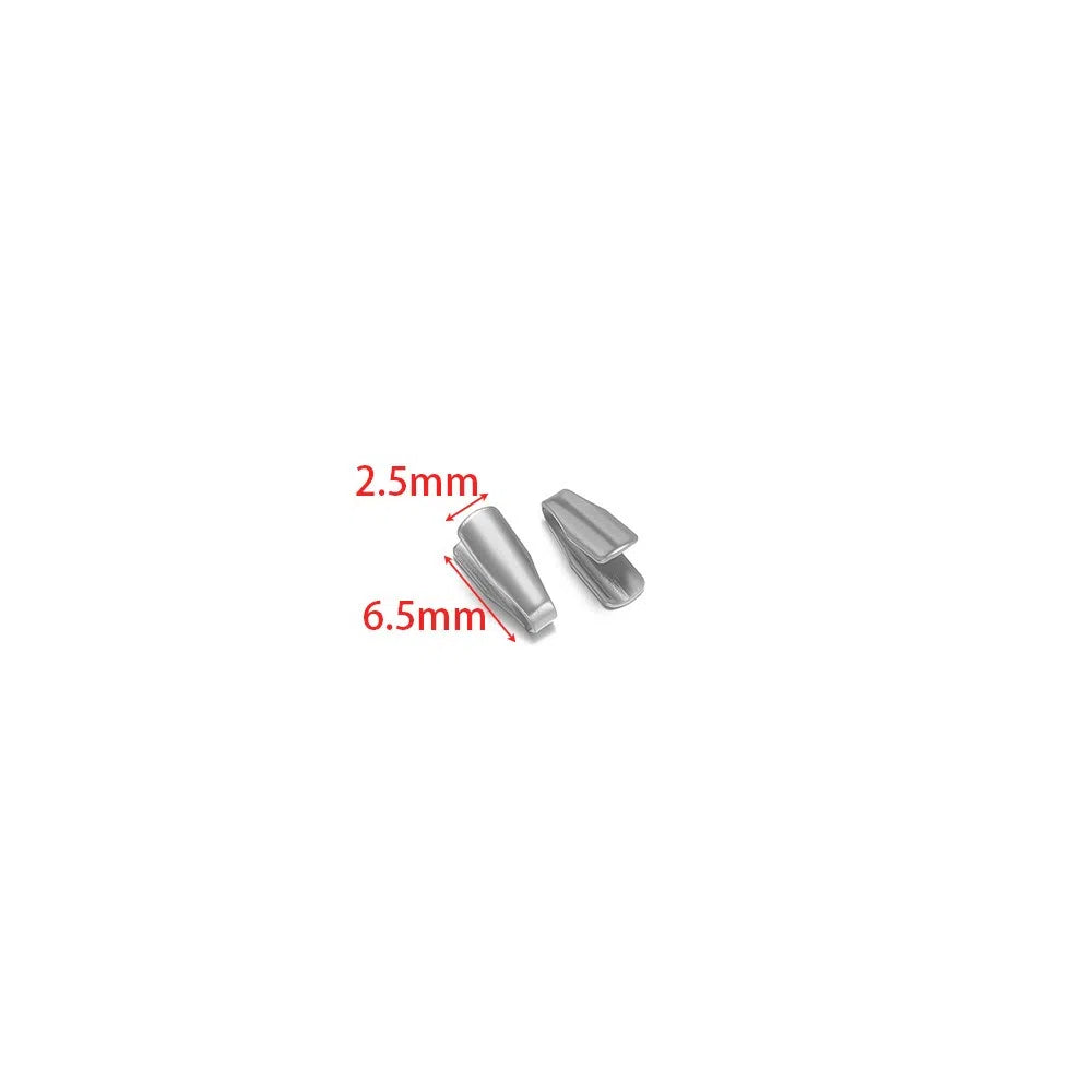 Stainless Steel Flat Snake Chain End Clamps