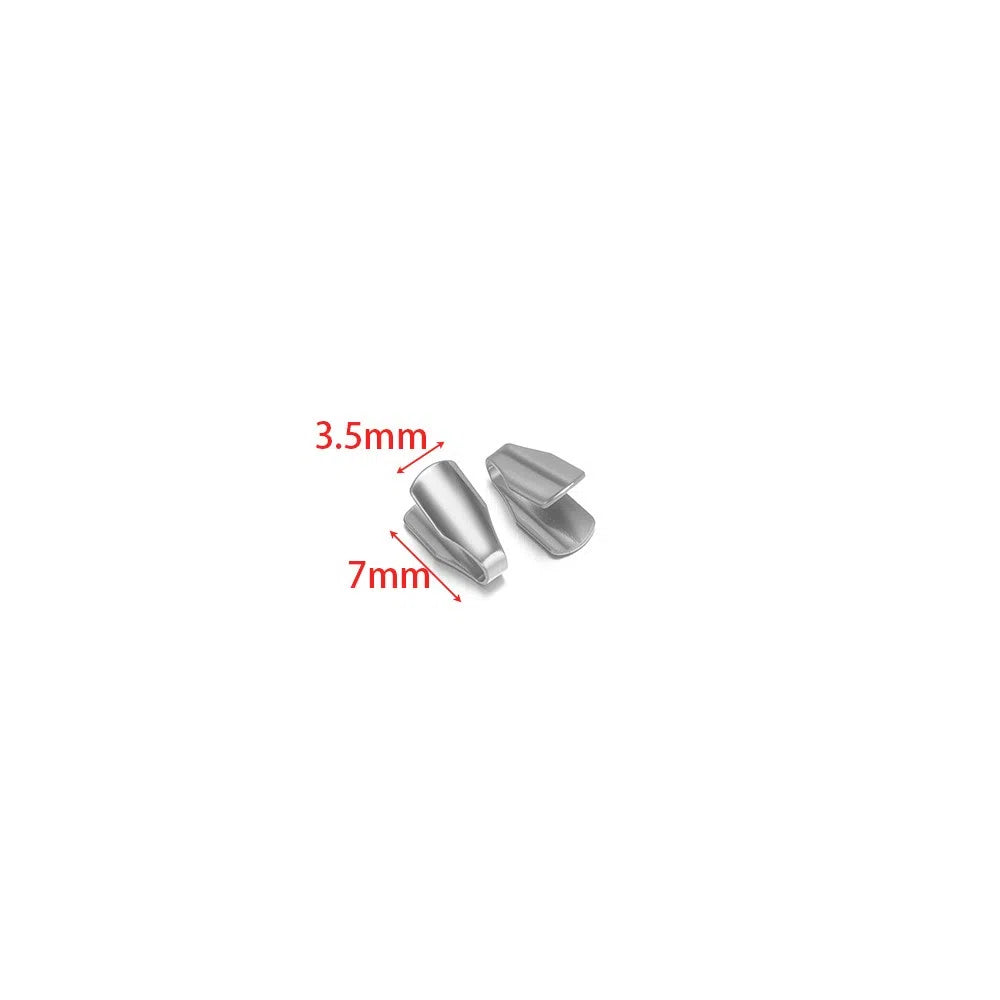 Stainless Steel Flat Snake Chain End Clamps