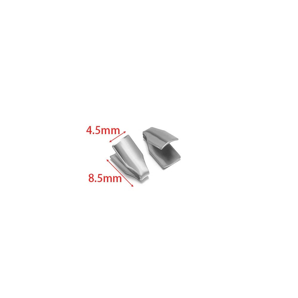 Stainless Steel Flat Snake Chain End Clamps