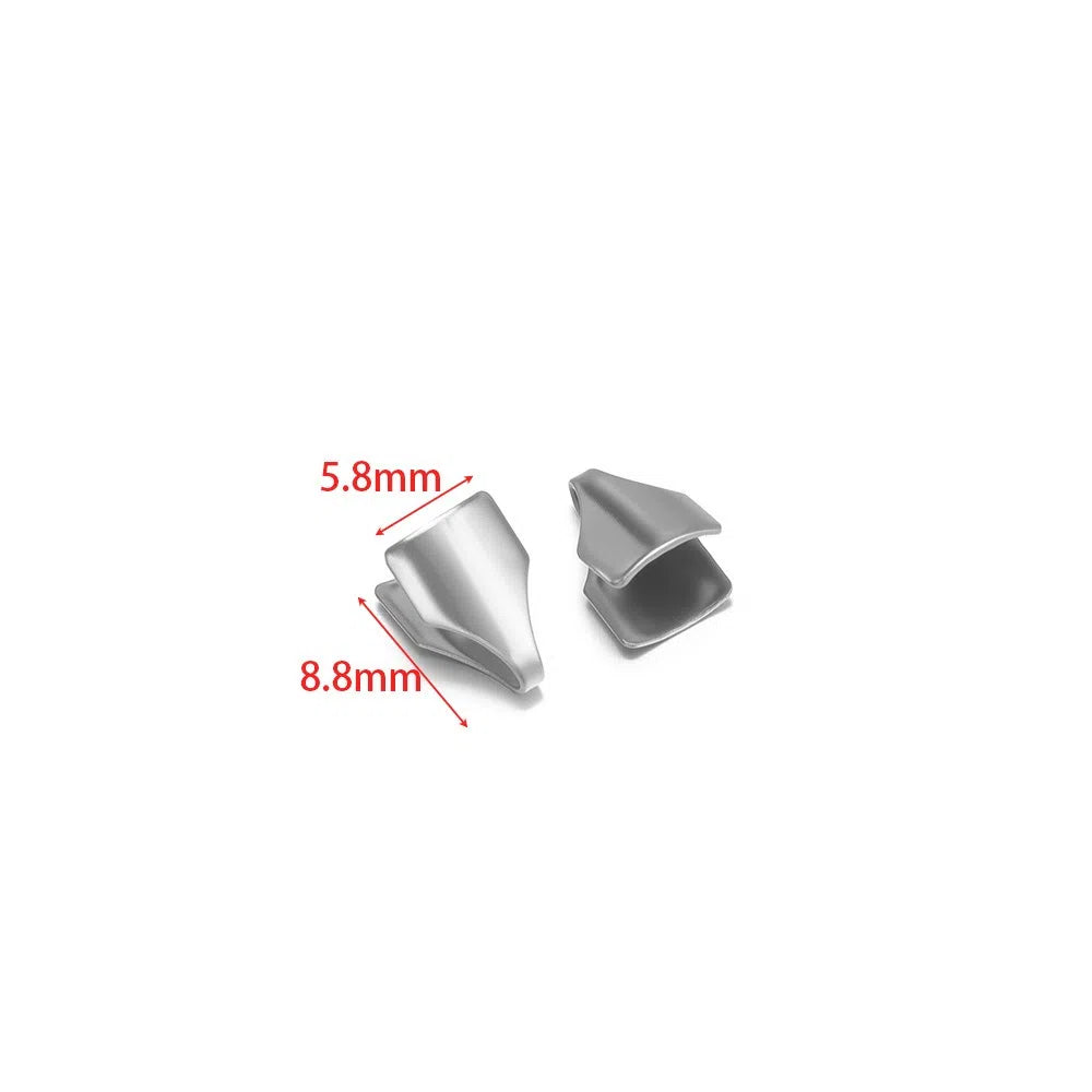 Stainless Steel Flat Snake Chain End Clamps