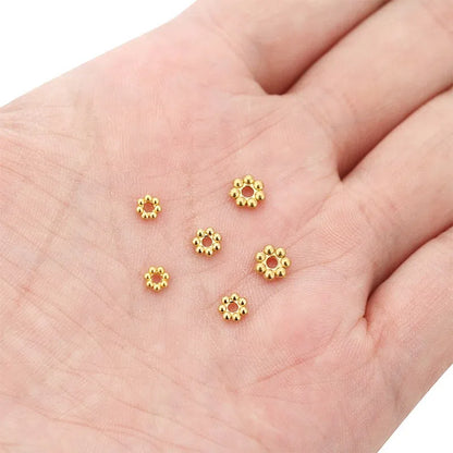 Stainless Steel Flower Spacer Beads