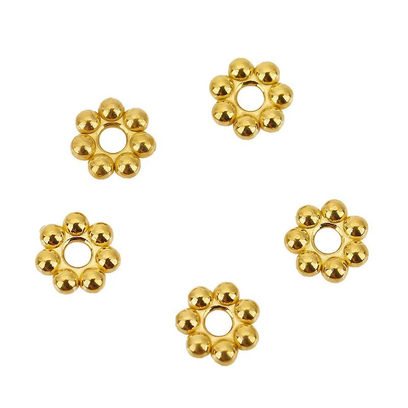 Stainless Steel Flower Spacer Beads