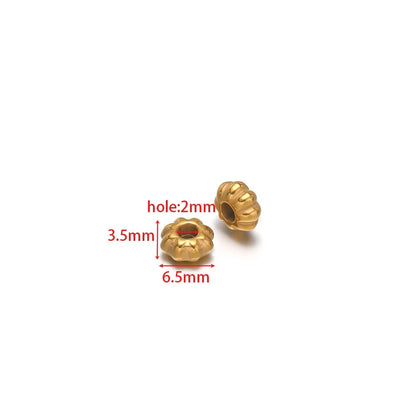 Stainless Steel Fluted Spacer Beads