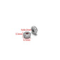 Stainless Steel Fluted Spacer Beads