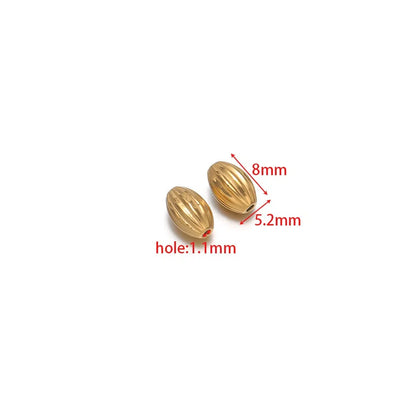 Stainless Steel Fluted Spacer Beads