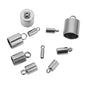 Stainless Steel Glue-In Cord End Caps with Loop