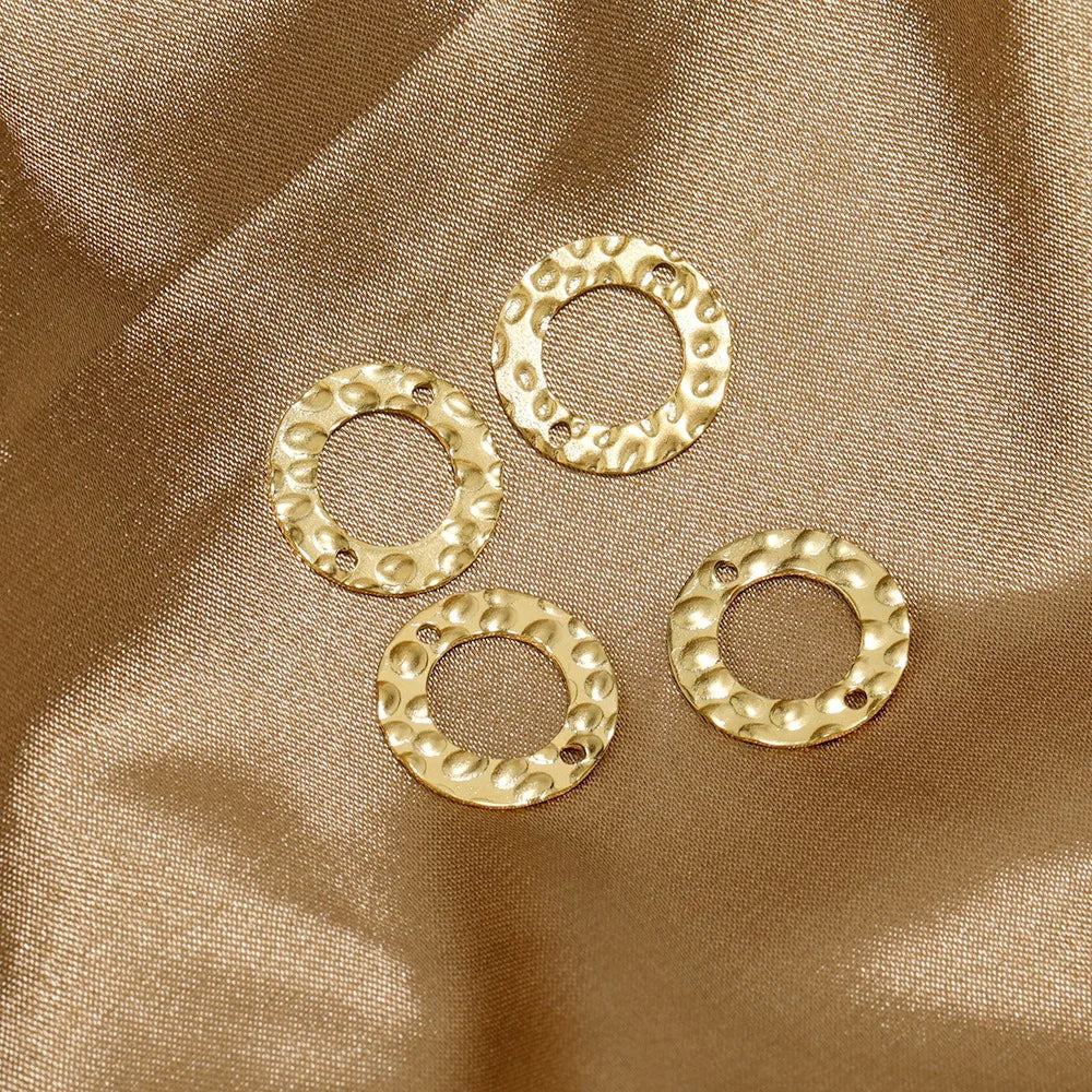 Stainless Steel Hammered Ring Connectors