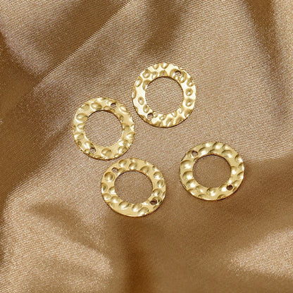 Stainless Steel Hammered Ring Connectors
