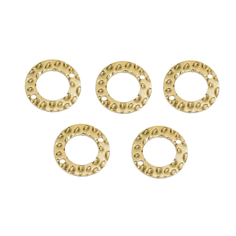 Stainless Steel Hammered Ring Connectors