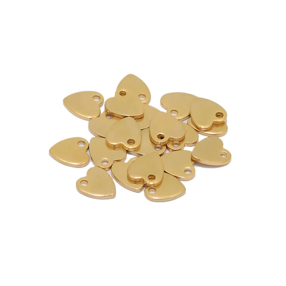 Stainless Steel Heart Charms