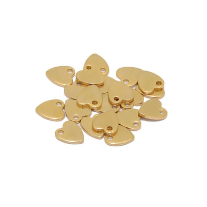 Stainless Steel Heart Charms