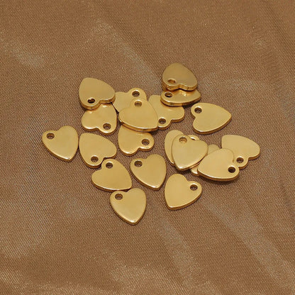 Stainless Steel Heart Charms