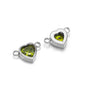 Stainless Steel Heart Crystal Charms & Connectors