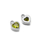 Stainless Steel Heart Crystal Charms & Connectors