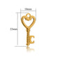 Stainless Steel Heart Key Charms