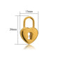 Stainless Steel Heart Key Charms