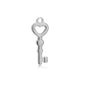 Stainless Steel Heart Key Charms