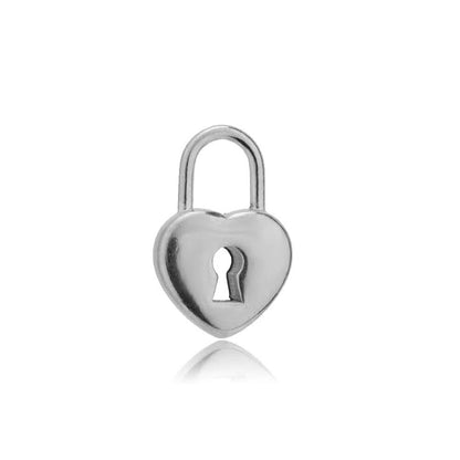 Stainless Steel Heart Key Charms