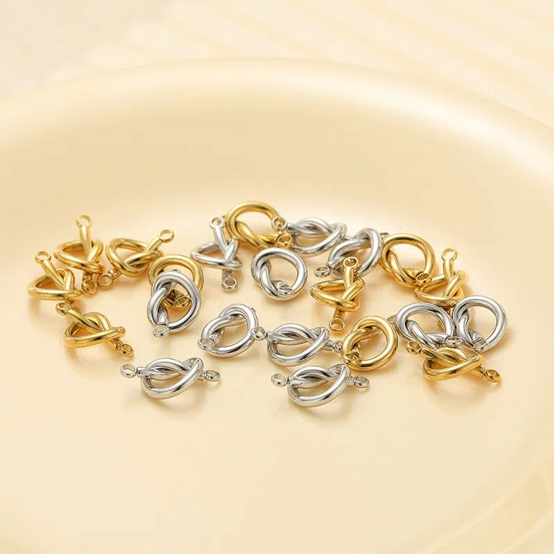 Stainless Steel Knot Connector Charms