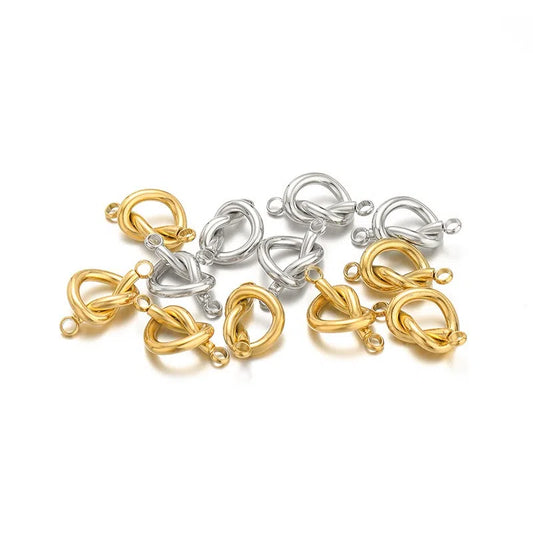 Stainless Steel Knot Connector Charms