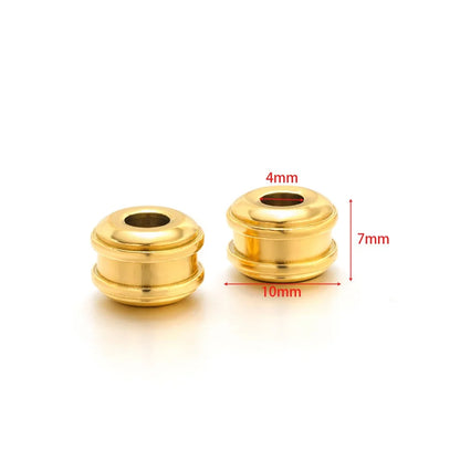 Stainless Steel Large Hole Spacer Beads